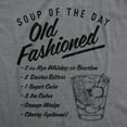 thumbnail image 2 of Mens Soup of The Day Old Fashioned T Shirt Funny Cocktail Mixed Drink Recipe Graphic Tee Graphic Tees, 2 of 7