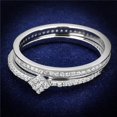 thumbnail image 1 of Alamode TS498-5 Women Rhodium 925 Sterling Silver Ring with AAA Grade CZ in Clear - Size 5, 1 of 1