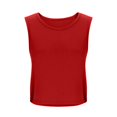 thumbnail image 4 of GPOECD Loose Tank Tops for Women Sleeveless Yoga Top Comfortable Summer Workout Vest Daily Wear Womens Camisole Red,XL, 4 of 4