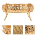 thumbnail image 2 of FELTECHELECTR 1Pcs Golden Gilded Iron Fruit Storage Tray For Restaurant Use 22X17X10.5in, 2 of 7