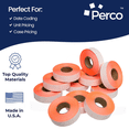 thumbnail image 6 of Perco Fluorescent Red Price Marking Labels - 140,000 Blank Labels for Garvey 18-6 One Line Price Gun - 110 Rolls, 10 Sleeves - Made in USA, 6 of 7