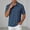 Blue, variant on Adult Mens Polo T Shirts Short Sleeve Button Tee Shirt Basic White TShirt Men
