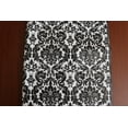 thumbnail image 2 of Plastic Table Runner Non-Slip Flannel Backing - Damask Black White, 2 of 2