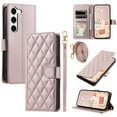 thumbnail image 3 of for Samsung Galaxy S23 Elegant Phone Case Wallet Pocket with Card Holder for Women,Crossbody Strap Case for Samsung Galaxy S23 with Strap Lanyard,Magnetic Flip Leather Case,Rosegold, 3 of 10