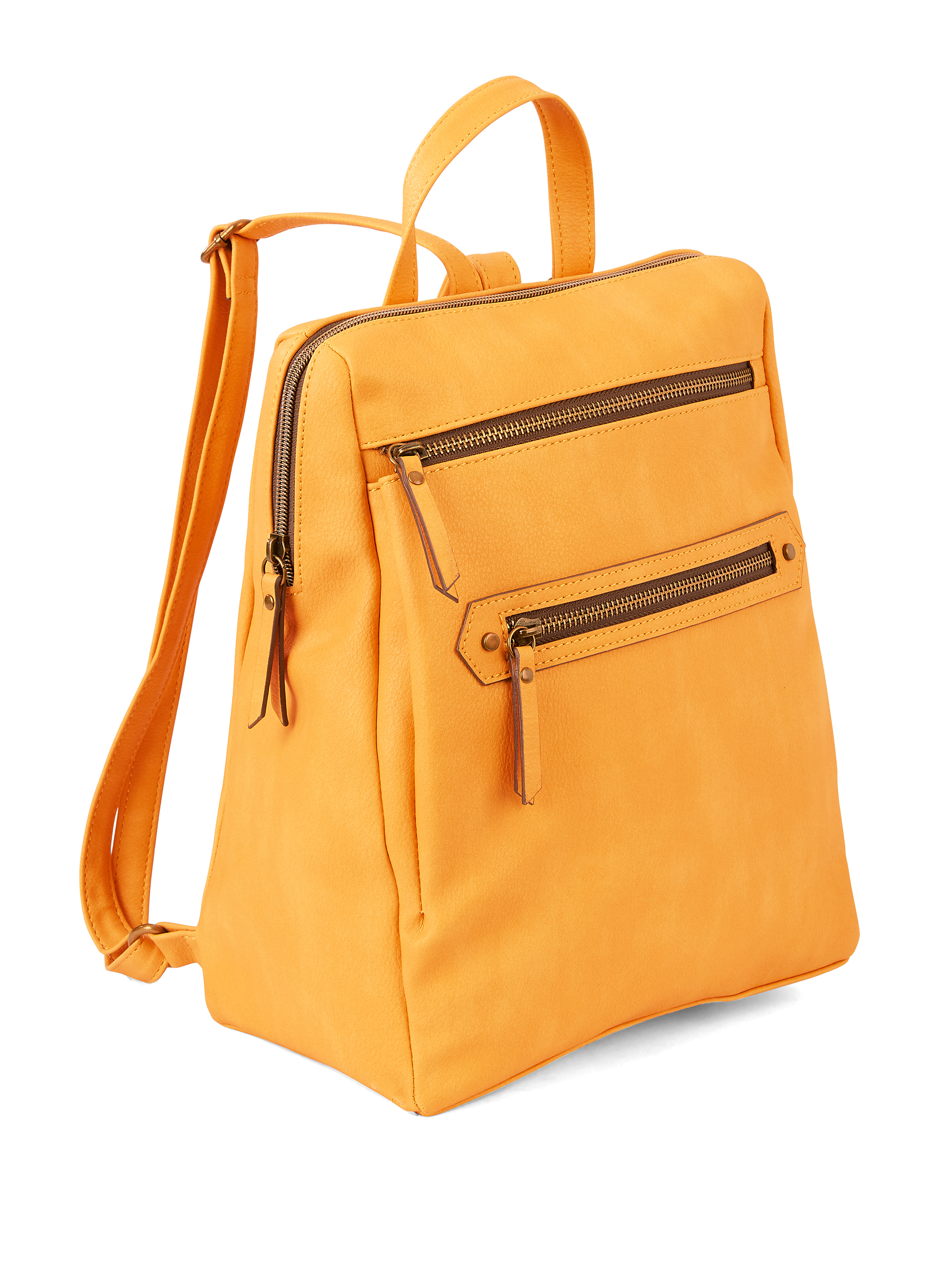 Time & Tru Cucamonga Backpack, Mustard - image 3 of 4