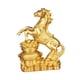 thumbnail image 2 of Figura de caballo de resina, obra de arte, estatua de animal, decoración de escritorio, figura de Feng Shui Oro, 2 of 7