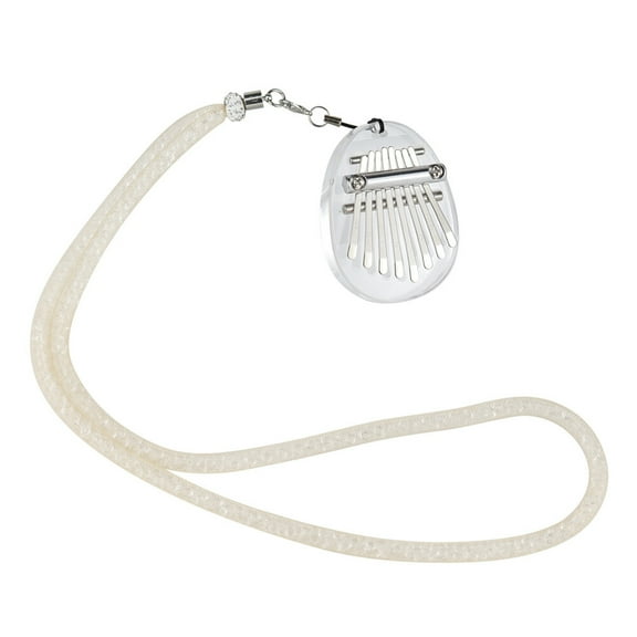 EXHUMKY 8 Key Acrylic Kalimba Thumb Piano Musical Instrument for Beginners and Kids with Clear Sound