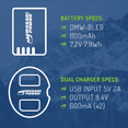 thumbnail image 3 of Wasabi Power Battery (3-Pack) and Dual Charger for Panasonic DMW-BLE9, DMW-BLG10, 3 of 7