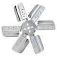 thumbnail image 4 of Derale 17217 Cooling Fan  Flex Fan; 17-1/4 Inch Diameter x 2-3/8 Inch Depth; 6 Blade; Standard Rotation; Stainless Steel Blade With Chrome Hub; Up To 10000 RPM; Without Shroud, 4 of 4
