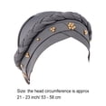 thumbnail image 3 of Turbante estilo bohemio Minnieouse 4 piezas Gris, 3 of 5