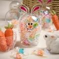 100-Pack Plastic Bunny Easter Eggs - 3 Inch Fillable Bulk Eggs For Egg Hunts, Basket Stuffers & Party Favors