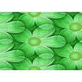 thumbnail image 1 of Ahgly Company Indoor Rectangle Patterned Neon Green Area Rugs, 4' x 6', 1 of 6