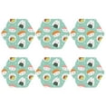 thumbnail image 2 of Balery 6 Pcs Kawaii Sushileather Coasters Set, Drink Table Cup Coasters For Living Room Kitchen Coffee Decor, 2 of 9