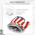 thumbnail image 4 of Honeii America Flags2 patten Oven Mitts and Pot Holders Sets, Baker Oven Mitts, Mittens for Kitchen Decor, Baking Lover over Gloves Gifts, 4 of 7