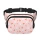 thumbnail image 1 of Fotbe Rabbit And Cherry Cangurera Cuadrada con Estampado de Doble Capa, Bolsa de Cintura Ajustable Mini para Hombres y Mujeres, 1 of 9