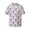 American Gnomes, variant on American Football and Fire Flames Print Men's Wrinkle Free Untucked Cuban Shirt Business Casual Button Down Shirts Short Sleeve Shirt