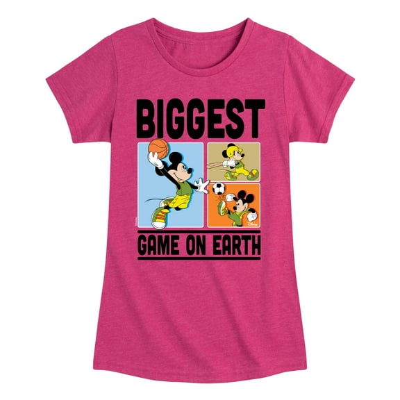 Disney - Biggest Game On Earth - Toddler & Youth Girls Short Sleeve Graphic T-Shirt