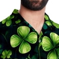 thumbnail image 5 of Saint Patrick's Day Men's Short Sleeve Poplin Shirt, Casual Printed Button Down, Summer Beach Hawaiian Shirts, Unisex, 5 of 6