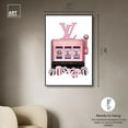 thumbnail image 5 of Luxury Pink Slots Coins Canvas Coquette Trendy Art by Art Remedy, Black Frame, 30" x 45", 5 of 7