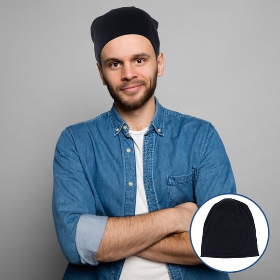 FOLOYORI Beanie Hat Cotton Soft Head Cover 1Pcs For Men Women Outdoor Cold Weather