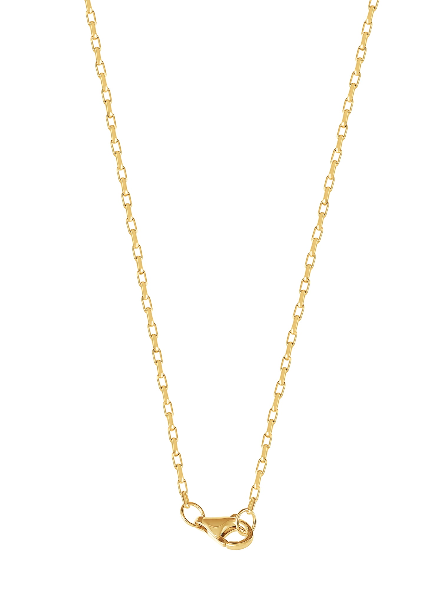 Brilliance Fine, Women's Sterling Silver 14kt Gold Plated Simulated Diamond Heart Necklace, 18" & 24"