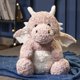 thumbnail image 3 of Juguetes de peluche de dragón de mosca suave, juguetes de dragón blanco/verde/rosa, muñecos de peluche kawaii para bebés y niños, lindos juguetes de dinosaurios, 3 of 5