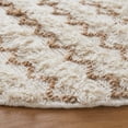 thumbnail image 3 of SAFAVIEH Natura Emmit Abstract Area Rug, Ivory/Brown, 6' x 6' Round, 3 of 11
