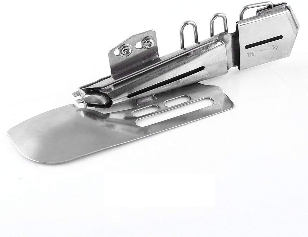 Nähmaschinen-Ordner Aus Stahl – Verstellbarer Rollsaum-Fuß Für Saum & Bänder, 10 Größen Inklusive