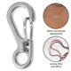 thumbnail image 3 of CHICHUMID 20Ud Carabiner Clip Pequeño Para Joyería Con De Resorte Y Aleación De Zinc Duradera Color Plata, 3 of 6