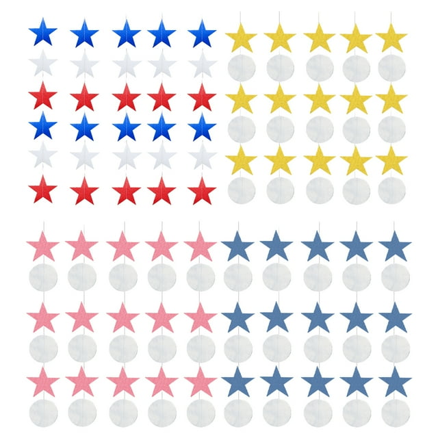 Baohd 1pcs Set 13ft Gold Paper Card Personalized Banner For Birthday Party Party Banner Hanging Banner Decoration Banner Rainbow 13ft