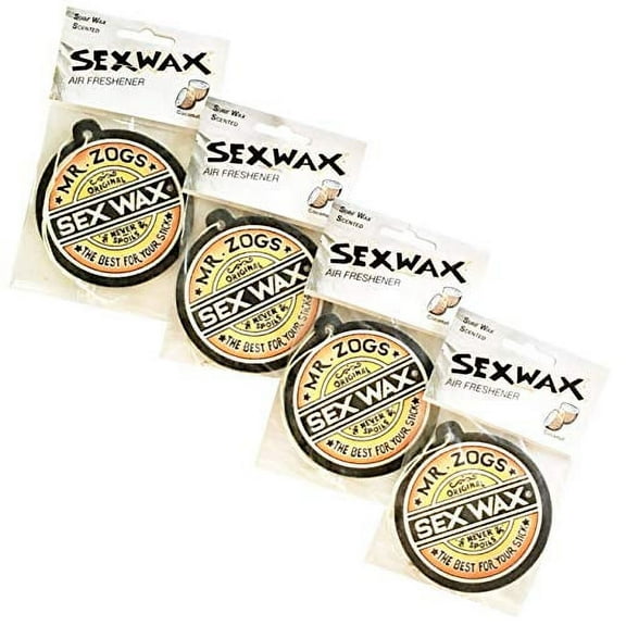 Sex Wax Coconut Air Fresheners: (4-Pack)