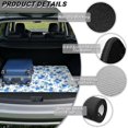 thumbnail image 6 of FOR U DESIGNS Blue Flower Print All Weather Car Trunk Mat Non-Slip Stylish Cargo Liner Heavy Duty Durable Rear Trunk Protection for Most Vehicles, 6 of 7
