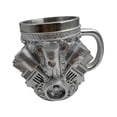 thumbnail image 2 of Taza de café con motor, modelo de motor de coche, taza de acero inoxidable y resina para té y agua. V6 L, 2 of 7