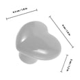 thumbnail image 4 of UPOUART 8 Pcs Poignées de Tiroir de Commode Gris Céramique en Forme de Cœur Mise à Jour de Mobilier, 4 of 8