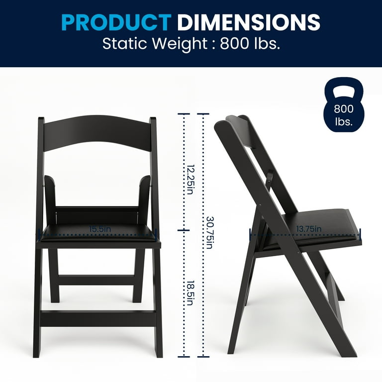 Free Shipping Flash Furniture Hercules Folding Chair Black Resin Ai 800LB Weight Capacity Comfortable Event Chair Light Weight Folding Chair Walmart