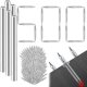 thumbnail image 1 of 500 Piezas de Clavos de Acero Al Carbono para Instalación Sin Costuras, Clavos Sin Costura con Rosca de Rodapié de Doble Cabeza, Marcado de Rodapiés, 1 of 6