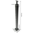 thumbnail image 3 of Miumaeov Cable Railing Post 36"x2"x2" Adjustable Top Level drilled Post Level Line Post Top Mount Stainless Steel Black Finish Wood Concrete Level Deck (4Pc), 3 of 15