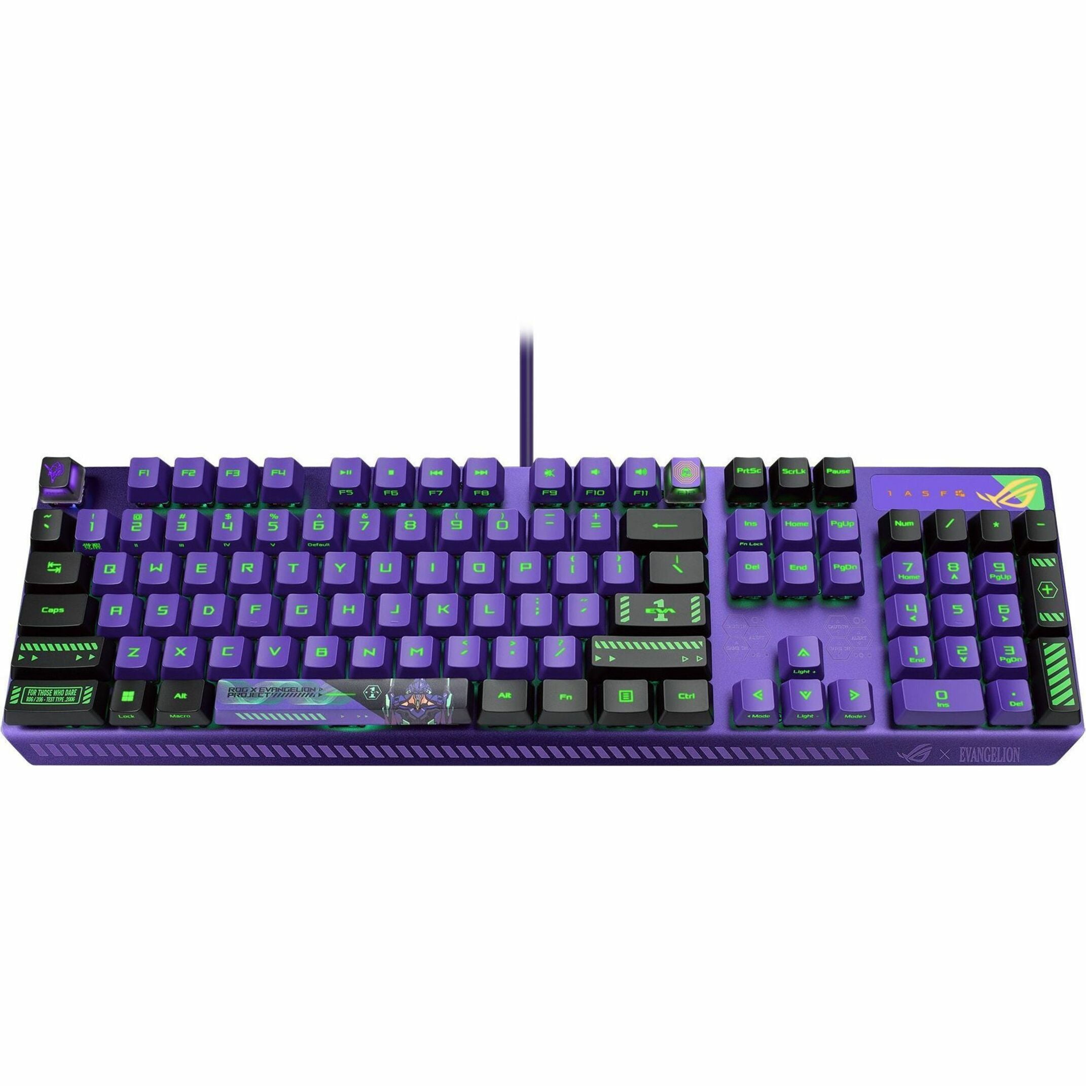ASUS ROG Strix Scope RX EVA-02 RGB Gaming Keyboard with Red Optical Switches, IP57 Resistance, USB Passthrough - Walmart.com ASUS ROG Strix Scope RX EVA-02 RGB Gaming Keyboard with Red Optical Switches, IP57 Resistance, USB Passthrough - Walmart.com