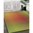 thumbnail image 3 of Ahgly Company Machine Washable Indoor Square Transitional Mahogany Brown Area Rugs, 5' Square, 3 of 7