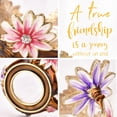 thumbnail image 4 of Taza de té de vidrio OEAGO Friendship con diseño floral y cuchara, 4 of 7