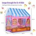 thumbnail image 6 of Super Joy Pink Candy Princess Kids Tent Playhouses Tent for Kids Outdoor Indoor Play House Castle Tent Toys Best Gift for Boys Girls, 6 of 8