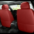 thumbnail image 4 of Maidao Car Seat Covers Full Set for Chevrolet for Bolt 2017-Present 5 Seats Compatible Airbag Waterproof Premium Leather Front and Back Seat Protectors Red, 4 of 6
