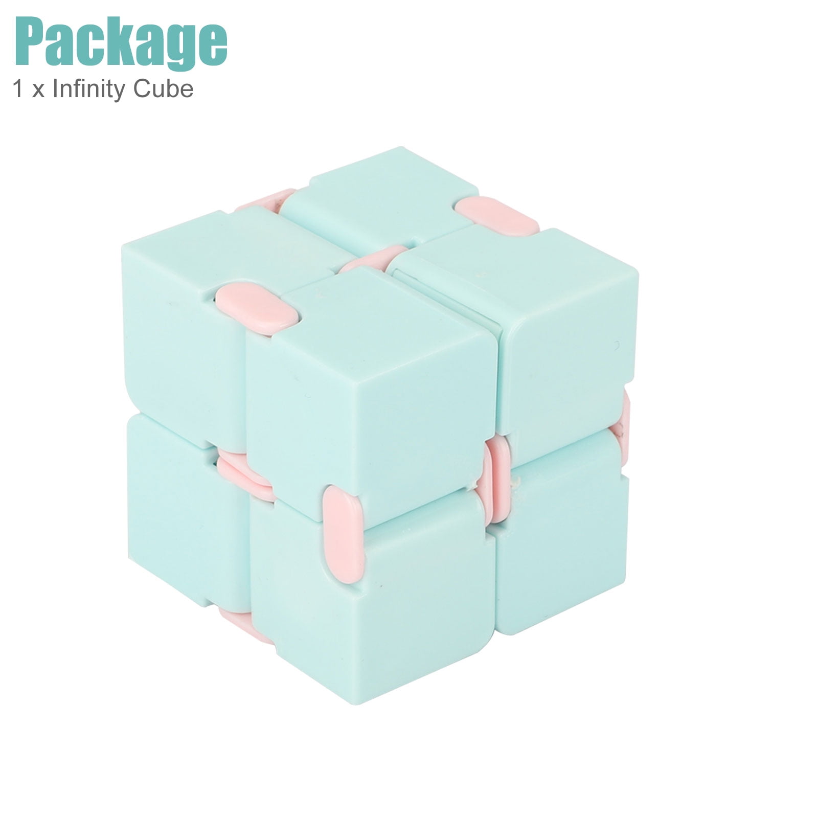 Eeekit Infinity Cube Fidget Toy Stress Relieving Fidgeting Game For Kids And Adults Cute Mini Unique Gadget For Anxiety Relief And Kill Time Macaron Blue Pink Galaxy Space Walmart Com Walmart Com