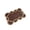 Brown, variant on 1Pc Ractangle Paper Woven Placemats, 12x18 Inch Hand Woven Heat Resistant Paper Place Mats with Wavy Border, Wedding Party Kitchen Table Decoration - Khaki
