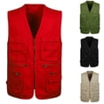 thumbnail image 6 of Men Multi Pocket Camera Outdoor Travelers Fishing Working Photography Vest, 6 of 7