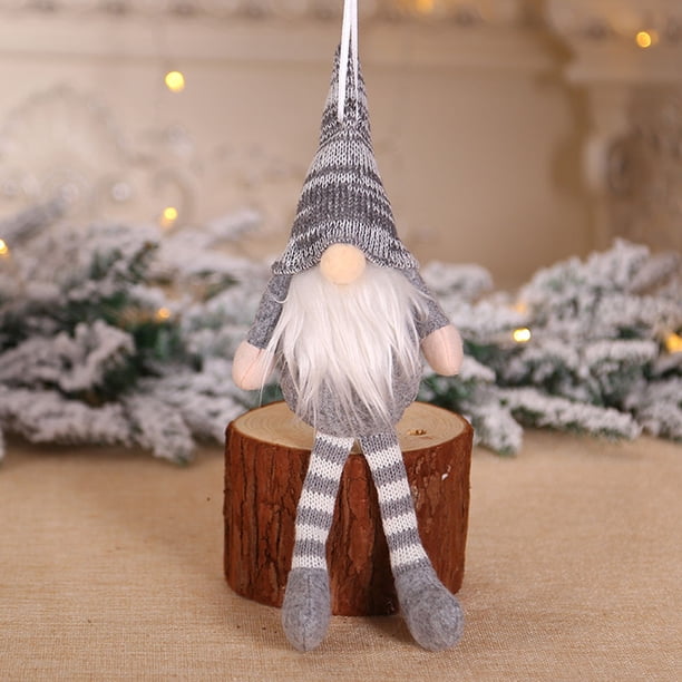 Xihbxyly Adorno Navideño de Papá Noel y Muñeco de Nieve, Decoración Festiva, Adorno Colgante Único para Árbol de Navidad, Accesorio Vibrante para Fiestas, Tela, Tamaño 20 X 12 Cm.