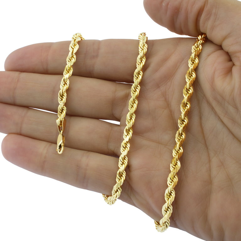 Solid Gold Rope Chain (6mm)