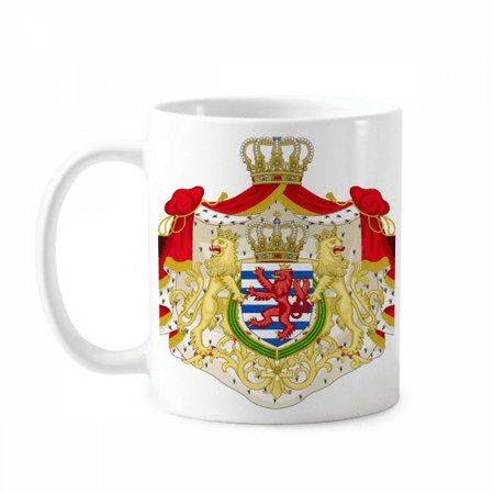 

Luxembourg National Emblem Country Symbol Mug Pottery Cerac Coffee Porcelain Cup Tableware