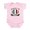 Petal Pink, variant on CafePress - Made In Italy Infant Bodysuit - Baby Light Bodysuit, Size Newborn - 24 Months