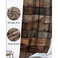 thumbnail image 6 of Western Barn Door Black Out Curtains 84 Inch Long for Living Room, Vintage Farmhouses Wooden Door Brown Blackout Curtain Shade Thermal Insulated Window Curtains Grommet Drapes 42"x84" 2 Panels, 6 of 8